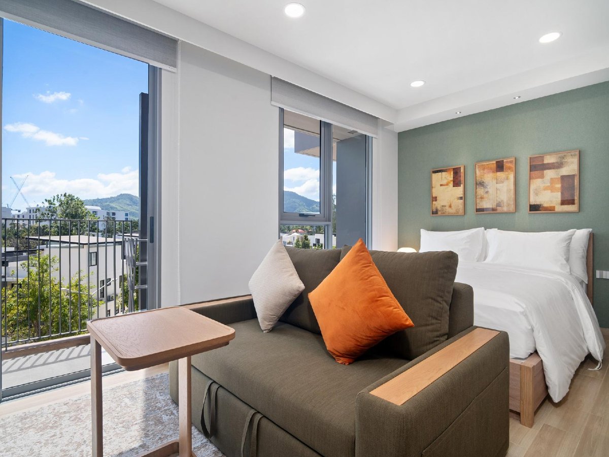Skypark Celeste — bedroom with city view